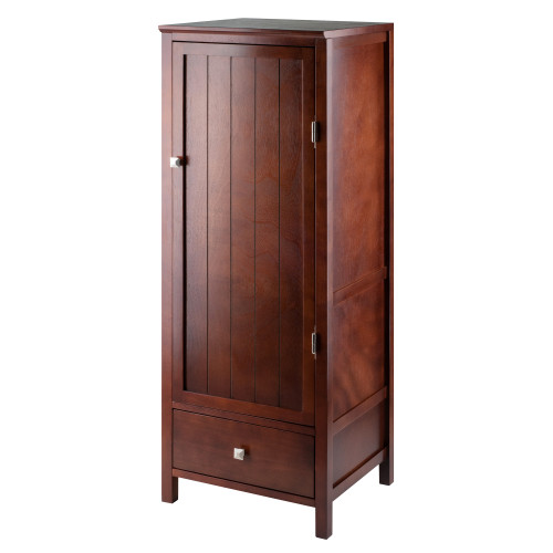 47.25" Warm Walnut Jelly Close Cupboard with Door and Drawer - IMAGE 1