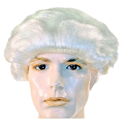 White Colonial Men Adult Halloween Wig Costume Accessory - IMAGE 1