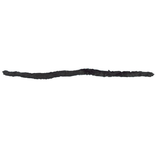 Black Furry Unisex Adult Halloween Mouse Cat Tail Costume Accessory - One Size - IMAGE 1