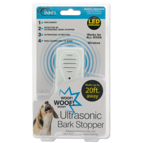 Pack of 4 White Wireless Ultrasonic Bark Stoppers 5" - IMAGE 1