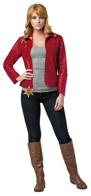 Red Ouat Emma Jacket Women Adult Halloween Costume - Small - IMAGE 1