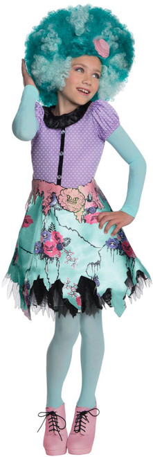 Violet and Teal Green Honey Swamp Girl Child Halloween Costume - Small - IMAGE 1