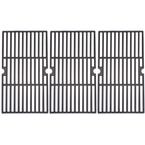 3pc Matte Cast Iron Cooking Grid for Charbroil and Master Chef Gas Grills 27.75" - IMAGE 1