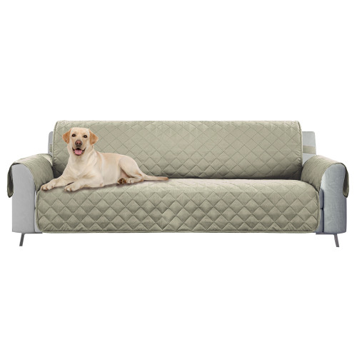 98" Gray Reversible Oversize Sofa Cover - IMAGE 1
