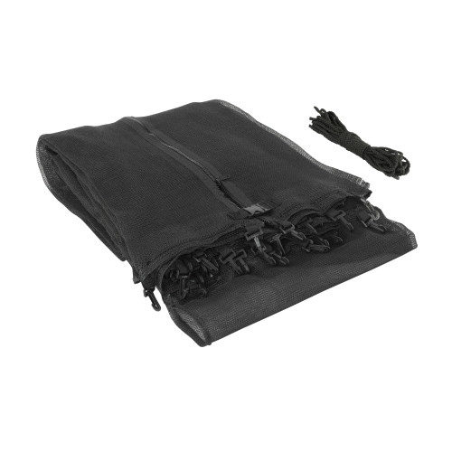 120" Black Trampoline Outdoor Replacement Enclosure Safety Net - IMAGE 1