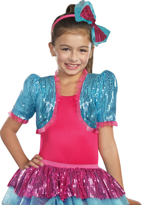 Turquios Blue Dance Craze Bolero Girl Child Shrug Halloween Costume Accessory - Medium - IMAGE 1