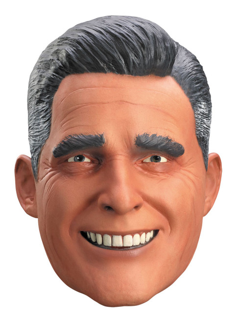 Beige Presidential Romney Men Adult Halloween Mask Costume Accessory - One Size - IMAGE 1