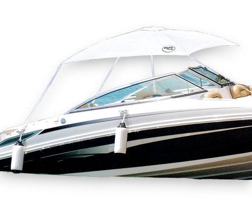 58" White Contemporary Solid Anchor Shade III - IMAGE 1