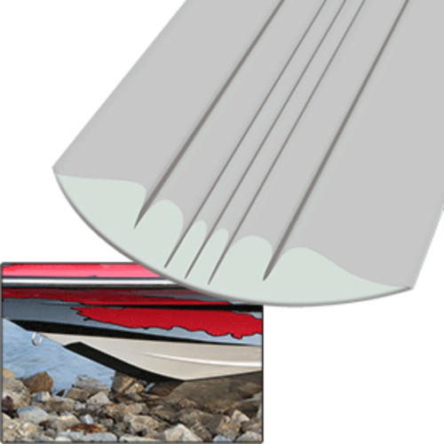 12" Rhino Gray Megaware 8' Protective Boat Keel Guard - IMAGE 1