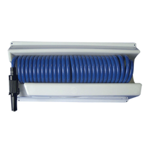 25' Blue Coiled Hose with Mounting Case - IMAGE 1