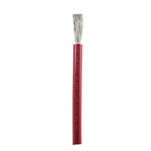 10" Red Flexible and Durable Ancor 1 AWG Tinned Copper Battery Cable Wire - IMAGE 1