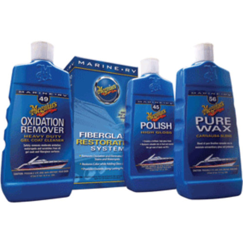 8" Blue and White MG Fiberglass Oxidation Removal Kit - IMAGE 1