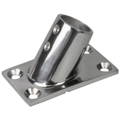 7" Sea Dog Rail Rectangular 60 Degrees Base Fitting - IMAGE 1