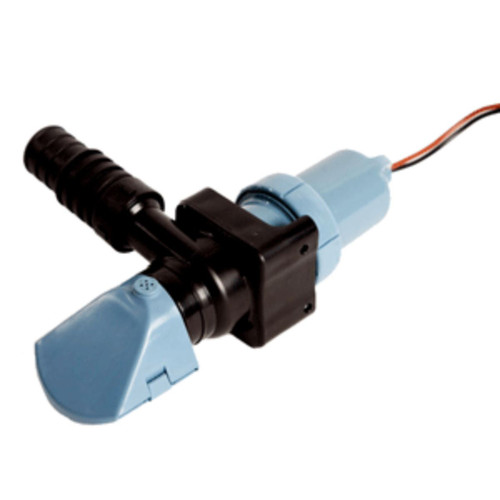 11" Blue and Black Low Profile Non-Automatic Bilge Pump - IMAGE 1