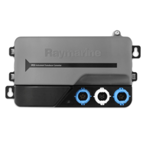 8" Gray Raymarine ITC-5 Analog to Digital Transducer Converter - IMAGE 1