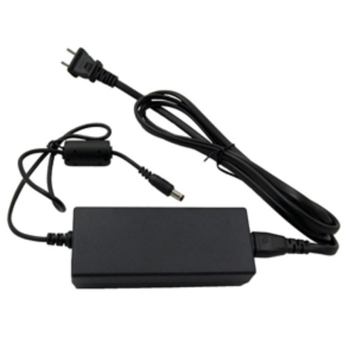 6" Black Solid Power Adapter for 12V Televisions - IMAGE 1