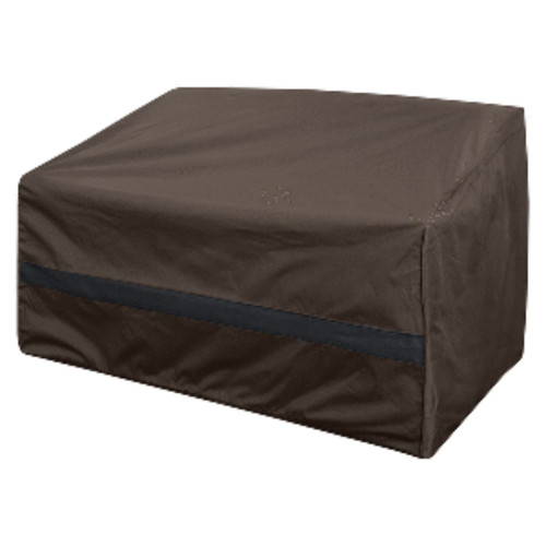 11" Brown Outdoor Love Seat and Bench Cover - IMAGE 1