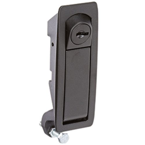 6" Black Compression Lever Flush Latch Key Locking - IMAGE 1