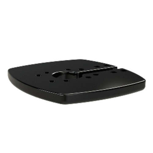 12" Black Contemporary Modular Plate for Most Closed Domes - IMAGE 1