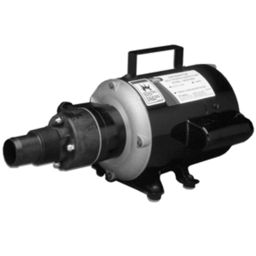 15" Black and Metallic Gray Outdoor Marine Jabsco Macerator Pump 115V - IMAGE 1