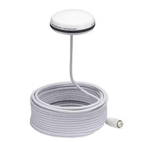 7" White Standard Horizon SCU-31 GPS Smart Antenna - IMAGE 1