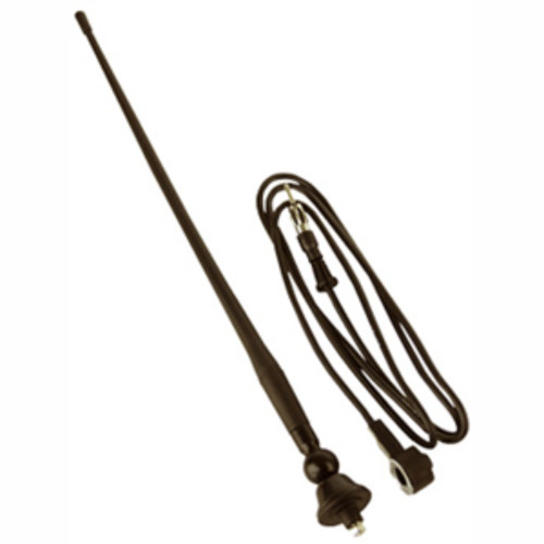 19" Oak Brown MRANT12 12in Rubber AM and FM Antenna - IMAGE 1