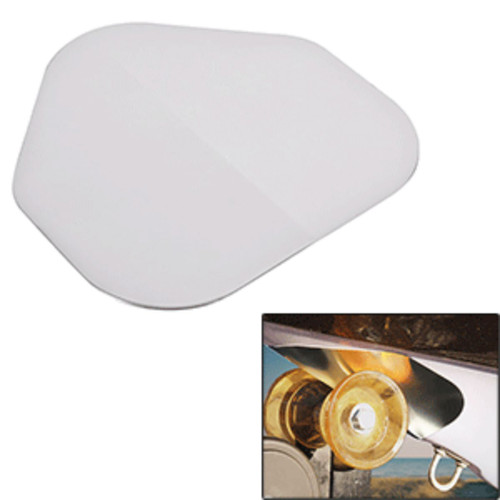 10" White Solid Contemporary ScuffBuster Bowguard - IMAGE 1