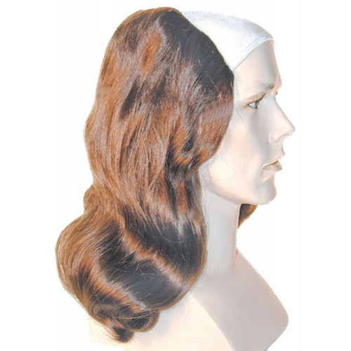 Medium Chestnut Brown Deluxe Ben Franklin Men Adult Halloween Wig Costume Accessory - One Size - IMAGE 1