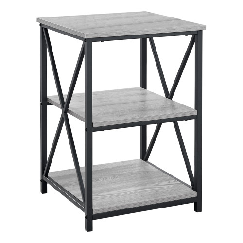 26" Gray Contemporary Accent Table - IMAGE 1