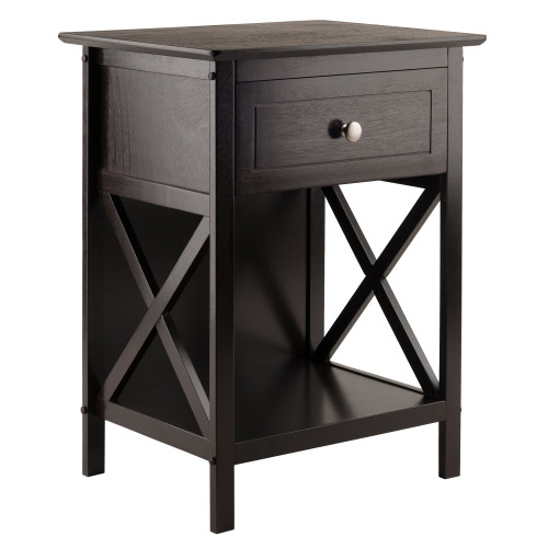 Xylia Accent Table in Coffee Finish - IMAGE 1