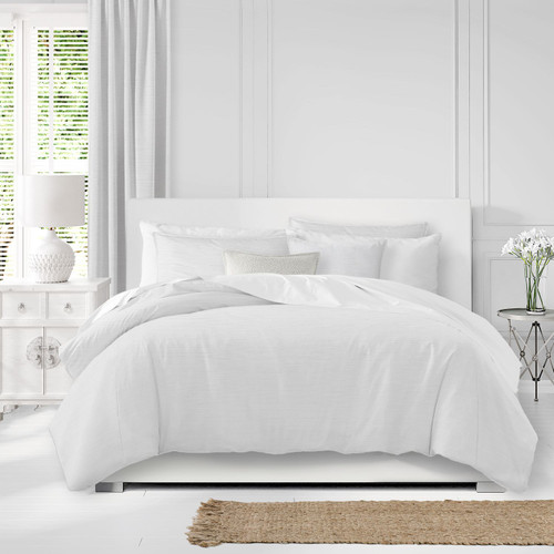Set of 2 White Solid Comforter with Pillow Sham - Twin Size - IMAGE 1
