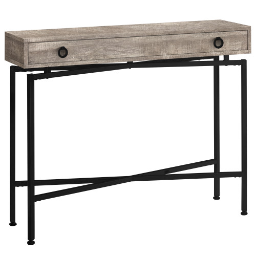 42.5" Taupe Brown Contemporary Rectangular Console Table Accent - IMAGE 1