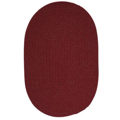 12' Red Reversible Round Area Throw Rug - IMAGE 1