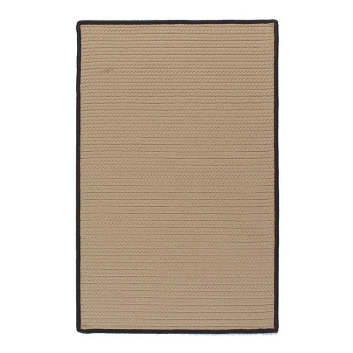 5' x 8' Brown and Black All Purpose Handcrafted Reversible Rectangular Outdoor Area Throw Rug - IMAGE 1