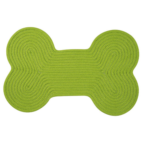 30” Green Dog Bone Shaped Throw Rug - IMAGE 1