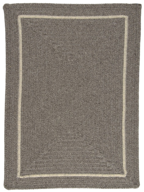 12' Ash Gray and Neutral Gray Reversible Square Area Rug - IMAGE 1