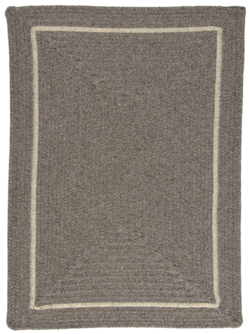 8' x 11' Ash Gray and Neutral Gray Reversible Rectangular Area Rug - IMAGE 1