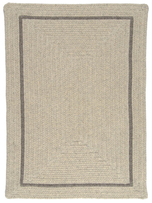 5' x 7' Gray and Pebble Gray Reversible Rectangular Area Rug - IMAGE 1