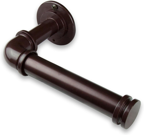 7.25" Bronze Contemporary Single Toilet Paper Holder - IMAGE 1