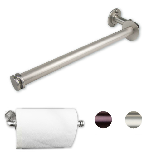 16.25" Silver Contemporary Triple Toilet Paper Holder - IMAGE 1