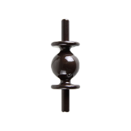 3" Brown Solid Window Curtain Rod Connector - IMAGE 1