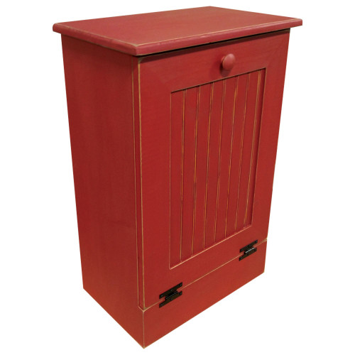 30.25" Burgundy Tilt Out Trash Bin - IMAGE 1