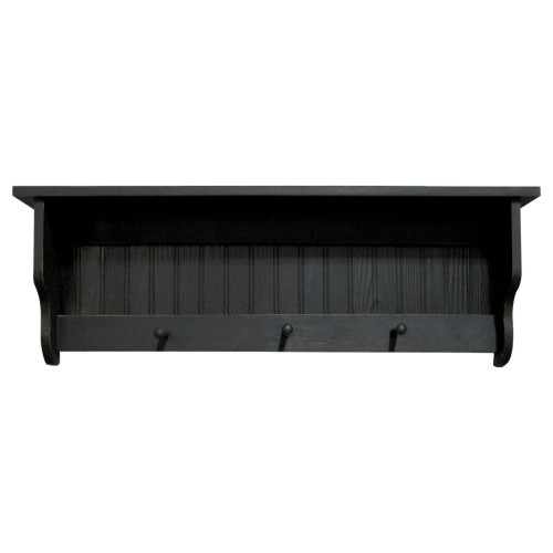 36" Sage Green Rectangular Storage Shelf with Pegs - IMAGE 1