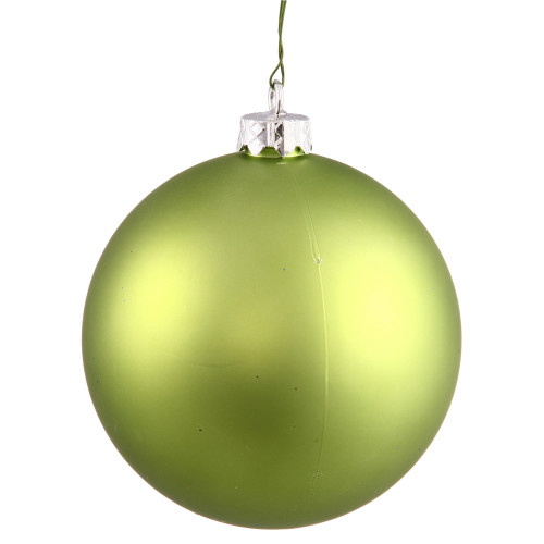 Matte Lime Green Shatterproof Christmas Ball Ornament 10" (250mm) - IMAGE 1