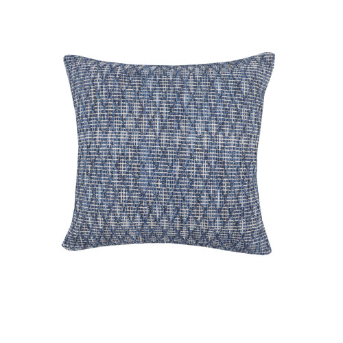 20" Blue Diamond Geometric Square Throw Pillow - IMAGE 1