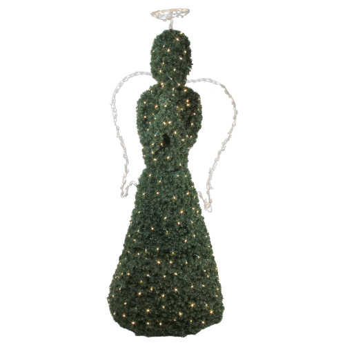 Giant Commercial Grade Angel Topiary Christmas Outdoor Decoration - 6.5' - Warm LED - IMAGE 1