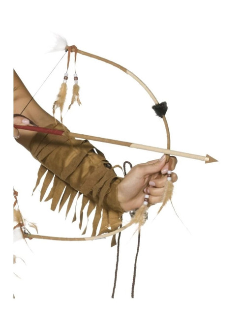 49" Brown Native American Inspired Indians Unisex Halloween Bow and Arrow Costume Accessory - IMAGE 1