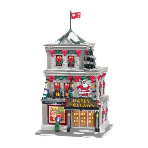Lighted 'Department Store' from 'A Christmas Story' Village Display Piece - 9" - IMAGE 1
