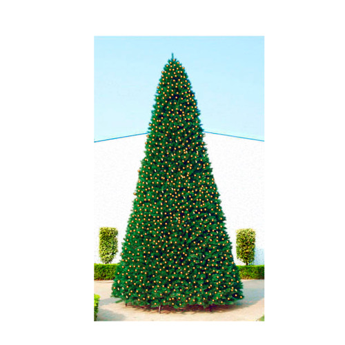 20' Pre-Lit Everest Fir Giant Commercial Christmas Tower Tree - Warm White C7 LED Lights - IMAGE 1