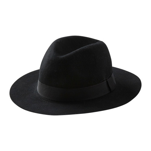 16" Chrome Black Urban Adventurer Wool Hat - IMAGE 1